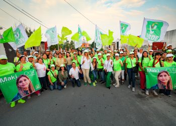 Pintan de Verde Hacienda Las Fuentes con Maki Esther Ortiz Domínguez