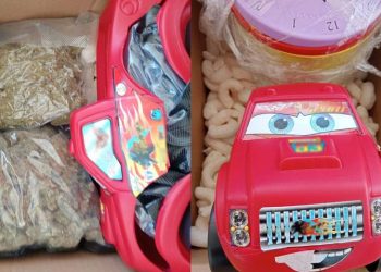 Entre carritos de Rayo McQueen hallan metanfetamina y marihuana en Jalisco y BC