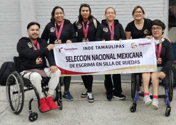Destacan atletas tamaulipecos en esgrima para silla de ruedas