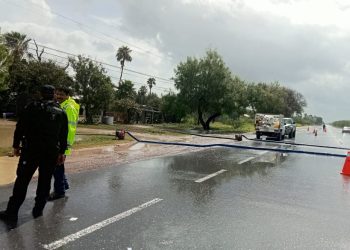 Guardia Estatal participa en recorridos de supervisión tras llegada de tormenta tropical Alberto