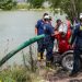 Gobierno de Reynosa instala bomba de agua en Paseo de las Flores para evitar inundaciones