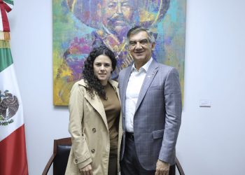 Américo Villarreal y Luisa María Alcalde revisan daños que dejó “Alberto”