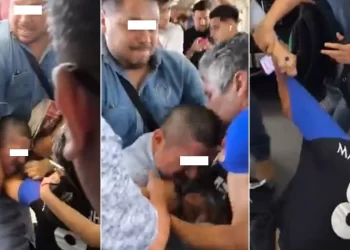 Pasajeros se pelean en vagón del metro de Monterrey
