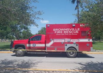 Encuentran ambulancia robada en Brownsville en Panteón San Joaquín