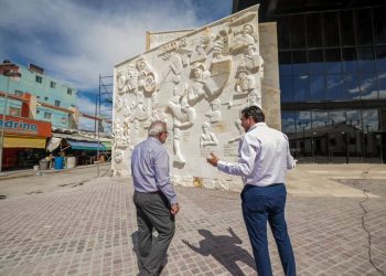 Alcalde y Secretario de Obras Públicas del Gobierno de Reynosa visitan la Zona Centro