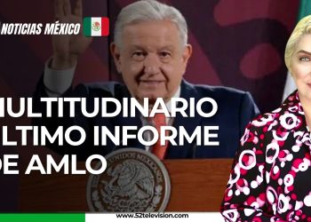 Multitudinario último informe de AMLO