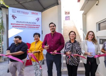 Inaugura Gobierno de Reynosa Estudio de Grabación Audiovisual Chroma Key del IRCA por mas de 7 MDP