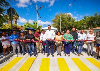 Inauguró Carlos Peña Ortiz pavimentación por más de 3.4 MDP en colonia Ruiz Cortinez
