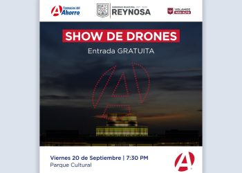 Invita Gobierno de Reynosa a Show de Drones en el Parque Cultural Reynosa