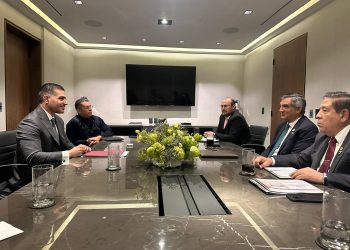 Se reúne Américo Villarreal con las próximas autoridades federales de seguridad
