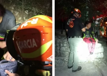 Rescatan a mujer deshidratada en el Cerro de la Silla