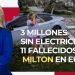 3 millones sin electricidad, 11 fallecidos por Milton en EU