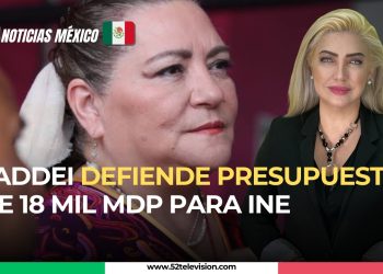 Taddei defiende presupuesto de 18 mil MDP para INE