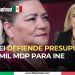 Taddei defiende presupuesto de 18 mil MDP para INE