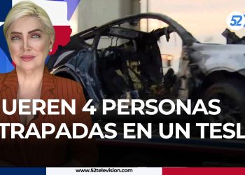 Mueren 4 personas atrapadas en un Tesla