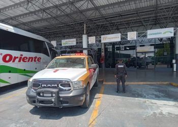 Presencia y vigilancia de la Guardia Estatal en Centrales de Autobuses