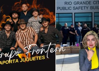 Grupo frontera aporta juguetes