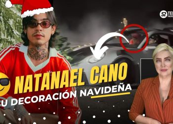 Natanael Cano y su decoración navideña