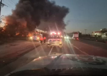Se incendia corralón municipal de El Carmen, Nuevo León