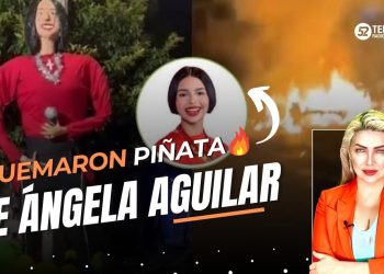 Quemaron piñata de Ángela Aguilar