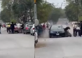 Riña vecinal deja caos en Guadalupe