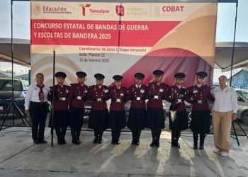 Realiza COBAT concursos regionales de escoltas y bandas de guerra