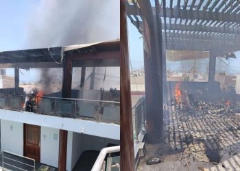 Avioneta se estrella contra vivienda en Lima, Perú