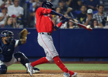 Macerlo Mayer fue protagonista en la victoria de Boston Red Sox ante Sultanes de Monterrey