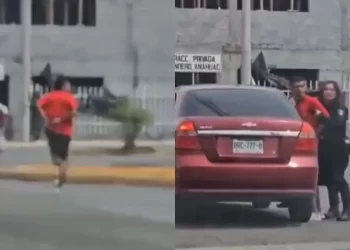 Hombre Esposado Intenta Escapar de la Policía en Apodaca