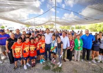 Continúa Gobierno de Reynosa construyendo espacios deportivos
