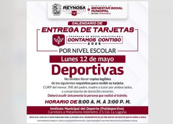 Entregará Gobierno de Reynosa Becas Deportivas para el éxito