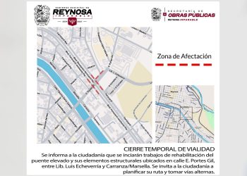 Inicia obra de rehabilitación en estructura del Puente Elevado; cierran vialidades