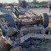 Vuelca automóvil al intentar evitar un choque
