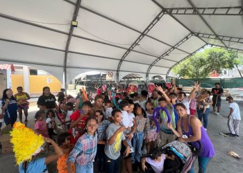 Abraza Tamaulipas a la niñez migrante en su día con festejo en los albergues del estado