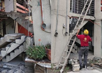 Colapsan escaleras en torre de departamentos en Escobedo, Nuevo León
