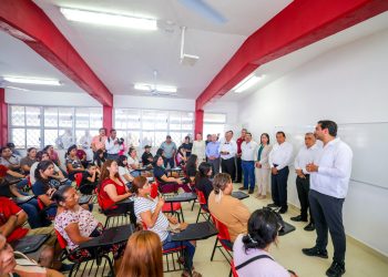 Supervisan autoridades del Gobierno de Reynosa nuevo CBTIS 302
