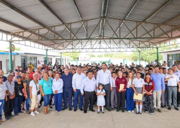 Gobierno de Reynosa arranca construcción de aula escolar en telesecundaria