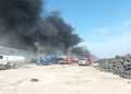 Investigan quema ilegal de llantas en centro de residuos de Reynosa