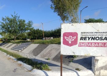 Gobierno de Reynosa remodela plaza pública en fraccionamiento San Pedro