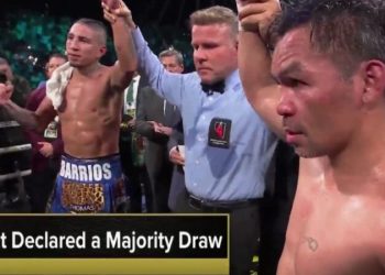 Pacquiao brilla en su regreso, pero jueces le niegan el triunfo ante Barrios
