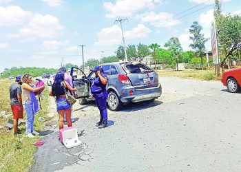 Accidente vial deja jóvenes con crisis nerviosa en Río Bravo