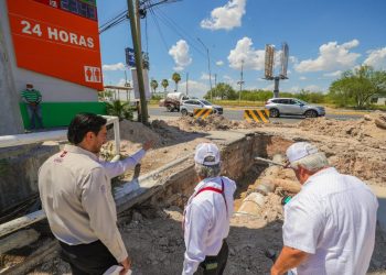 Gobierno de Reynosa trabaja en mega obra hidráulica en Lomas de Jarachina para mejorar servicio de agua potable 