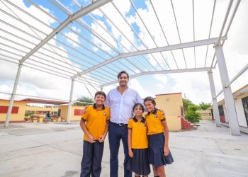 Supervisa Gobierno de Reynosa obra escolar en Villas de Esmeralda