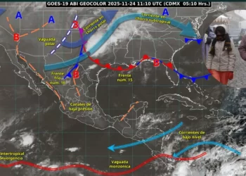 Frente frío 16 provocará fuertes lluvias y contrastes extremos de temperatura