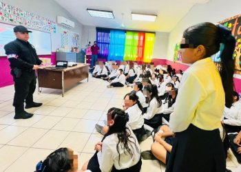 Visita Guardia Estatal de Género primarias de Reynosa y lleva pláticas preventivas contra la violencia