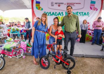Entregan Gobierno de Reynosa y Senadora Maki Ortiz regalos navideños en Terranova