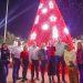 Enciende Gobierno de Reynosa Pino de Navidad en la Plaza de la República