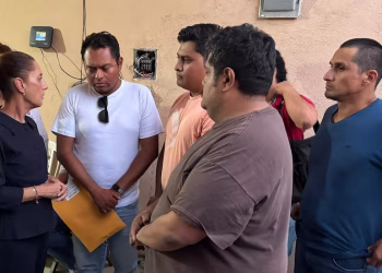 Sheinbaum visita a víctimas del accidente del Tren Interoceánico en Oaxaca