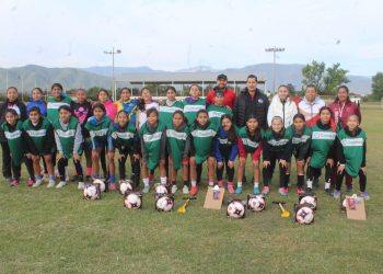 Avanza proceso de preparación de la Selección Tamaulipas Femenil Sub-14; reciben material deportivo por parte del INDE