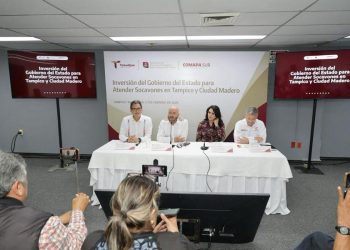 Destina Gobierno de Tamaulipas 105 millones de pesos para atender problemática de socavones en Tampico y Ciudad Madero
